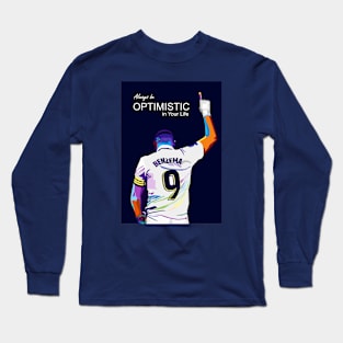 Quotes Karim Benzema Wpap Art Long Sleeve T-Shirt